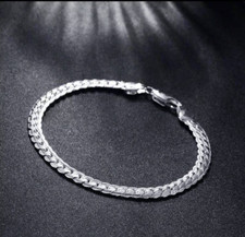 Armband Flachpanzerkette 925