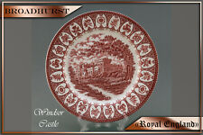 Ein Speiseteller 26cm Broadhurst  Serie "Royal England" ironstone rot 