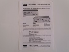 KLEIN HUMMEL K+H HiFi E30 E60