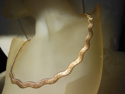 Elegante gelbgold halskette - gelbgold,