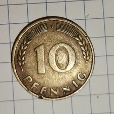10 Pfennig 1950 prägung  J