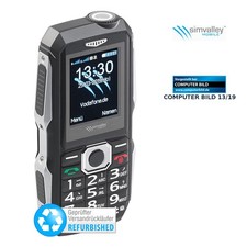 simvalley Mobile Stoßfestes Outdoor-Handy, Dual-SIM-Funktion,Versandrückläufer