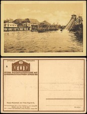 Leipzig Intern. Baufachausstellung Wasser-Rutschbahn der Firma Engel & Co. 1913