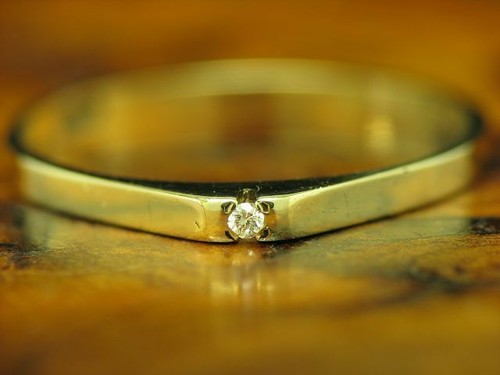 8kt 333 gelbgold ring mit - ring,