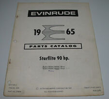 Parts Catalog Evinrude Ersatzteilkatalog Starflite 90 HP Außenborder Stand 1965