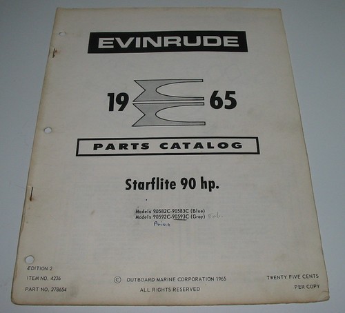 Parts catalog evinrude - parts,