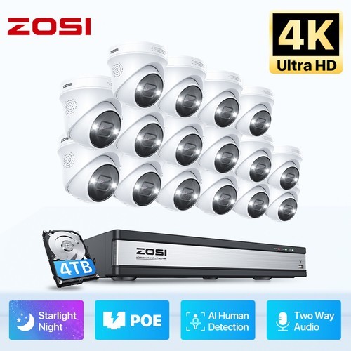Zosi 8ch 16ch - 4k, poe