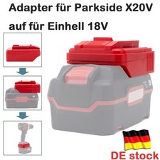 Akku-Adapter Konverter für Parkside X20V Li-ion Akku auf für Einhell 18V Geräte