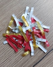 Verschlussclips Beutel Tüten 48 Stück rot weiß gold Haushalt Küche