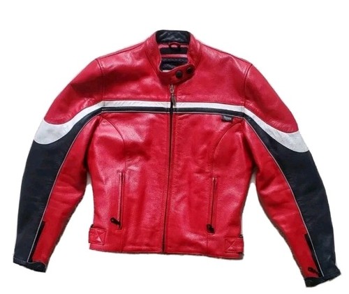 Triumph leder biker jacke - leder,