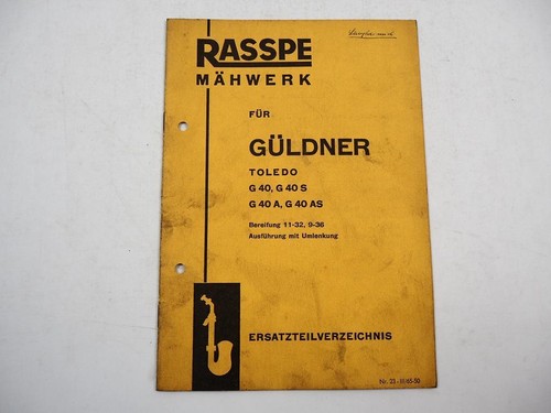 Rasspe mähwerk für güldner - rasspe,