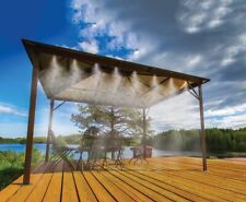 Nebelsystem 15 m für Garten Terrasse Balkon – Sprühnebel Kühlung Set