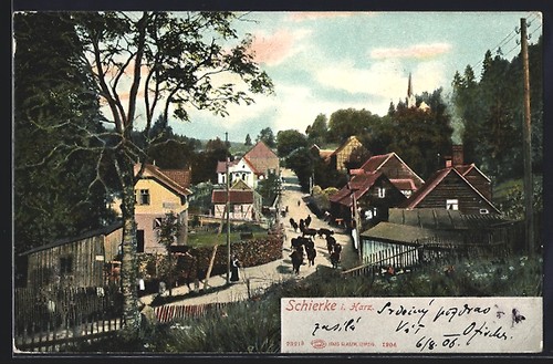 Ansichtskarte schierke - ansichtskarte,