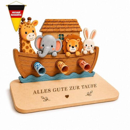 Holz arche noah taufgeschenk - arche,