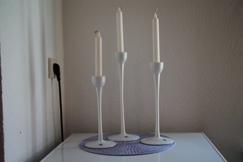 Kerzenständer porzellan weiß