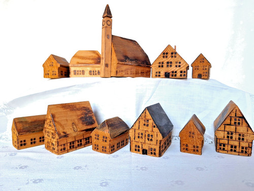 Altes holzdörfchen teilig - altes,