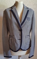 MORE & MORE Damenblazer/Jacke NEU Gr.38/M gestreift marineblau/weiß Stretch