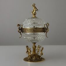 WUNDERSCHÖNER FIGUREN TISCHLAMPE KRISTALLGLAS