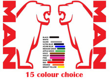 MAN LKW Fensteraufkleber x 2