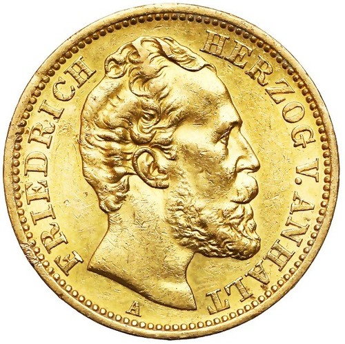 179 anhalt mark - gold, 1875