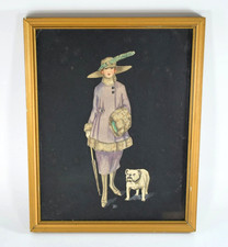 ANTIKE ART DECO EDLE DAME mit