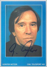 Günter Netzer Original Autogrammkarte  - ca.10cm x 15cm
