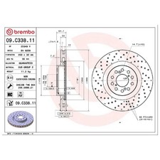 2x Brembo Scheibenbremse vorne