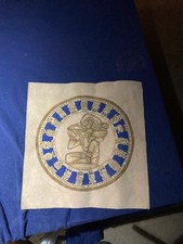 Gebrauchter Cobaltblauer Maja Kalender auf Leder