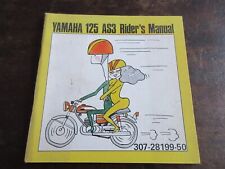 Yamaha 125 AS3 1972 owner's manual Fahrer-Handbuch Bordbuch