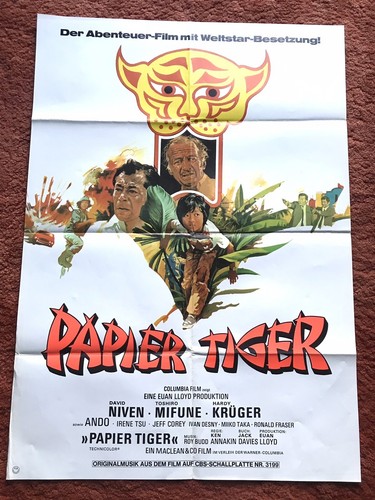 Papier tiger kinoplakat poster - papier,