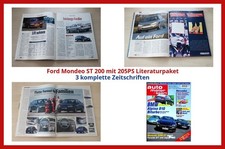 Ford Mondeo ST 200 mit 205PS Literaturpaket - 3 komplette Zeitschriften