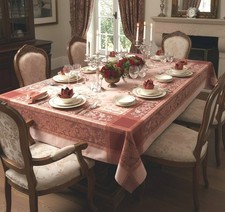 Jacquard Tischdecke Leinen