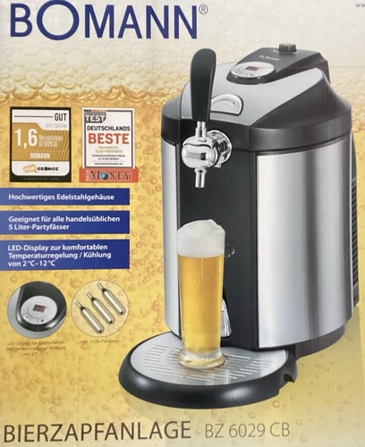 Bierzapfanlage bomann 6029 - bierzapfanlage,