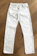ZARA Jeans Hose STRAIGHT-FIT-JEANS, die klassische, creme weiß Gr 164