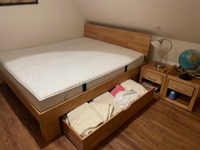 Schlafzimmer komplett, gebraucht, Massivholz, in sehr gutem Zustand