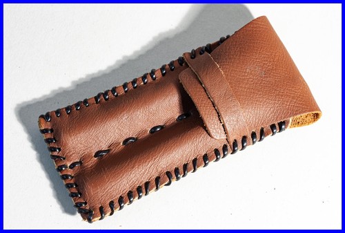Ddr 1980er leder etui - etui, braun
