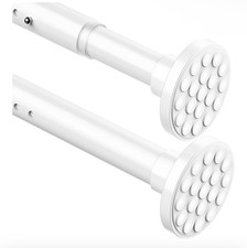 Aiitomg Teleskopstange Duschvorhangstange ohne Bohren (300-355CM Φ32mm)