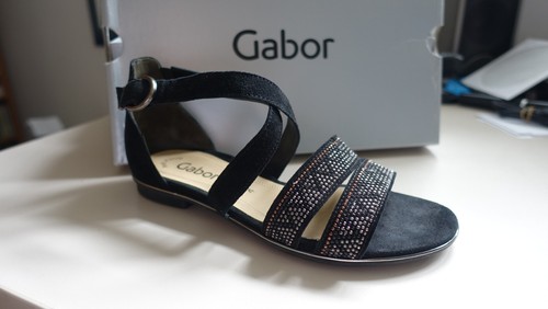 Gabor sandalen schwarz - 37,