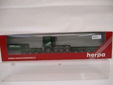 x-91075	Herpa 146487 1:87 Mercedes Tiefladesattelzug Kübler sehr guter Zustand,