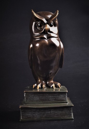 Bronze figur eule - bronze, vogel