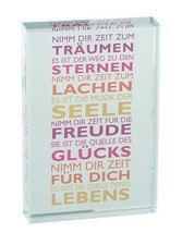 Glasquader "Nimm Dir Zeit