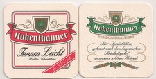 Hohenthanner Schlossbrauerei - alter Bierdeckel "Tannen Leicht"