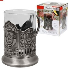 Teeglashalter mit glas tee - teeglashalter,
