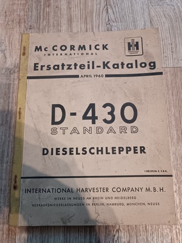 Orig cormick ihc farmall - mc,