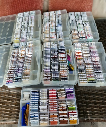 Große stickgarn sammlung - große, stickgarn-sammlung