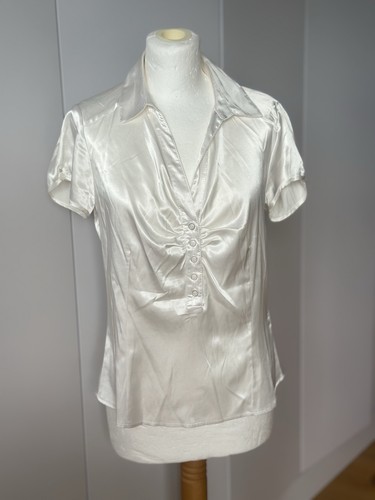 Kurzarm stretch bluse - stretch,