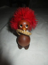 Trollfigur dänisch aus Teakholz ca 10 cm