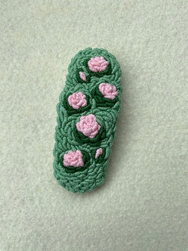 Haarklammer clips rosa rosen - haarklammer,