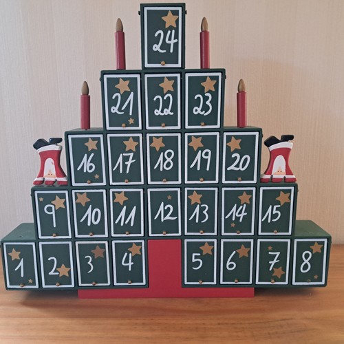 Holz adventskalender kalender - adventskalender,