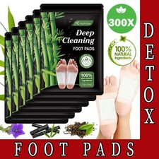 300/100x Entgiftungspflaster Fusspflaster Foot Pads Detox Pflaster Bambusessig